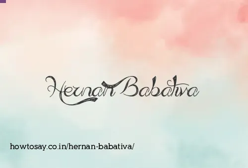 Hernan Babativa