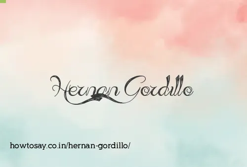 Hernan Gordillo