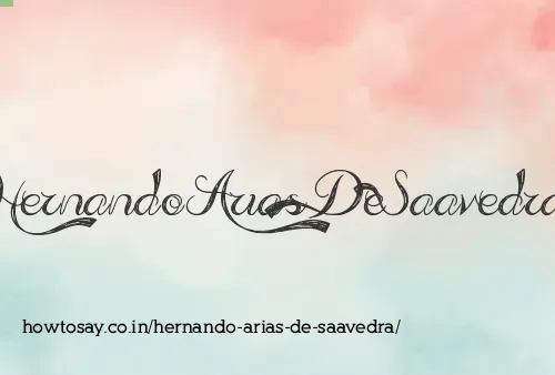 Hernando Arias De Saavedra