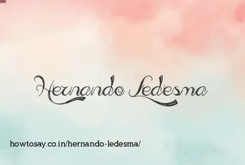 Hernando Ledesma