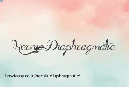 Hernia Diaphragmatic