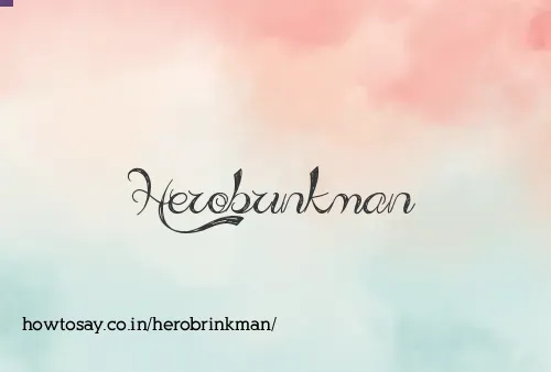 Herobrinkman