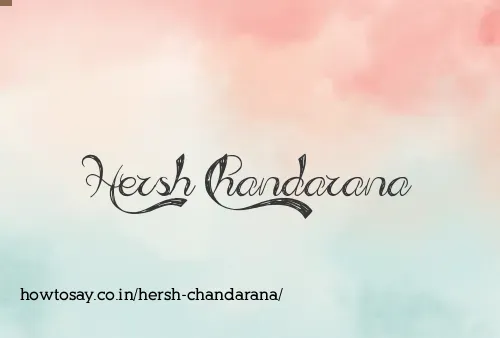 Hersh Chandarana