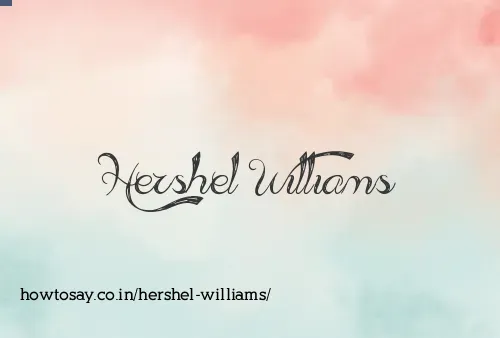 Hershel Williams