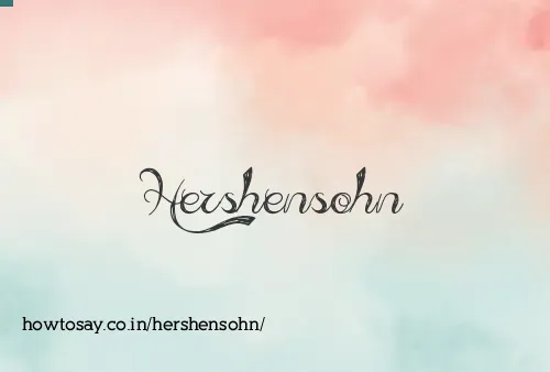 Hershensohn