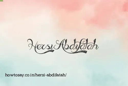 Hersi Abdifatah