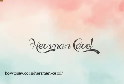 Hersman Carol