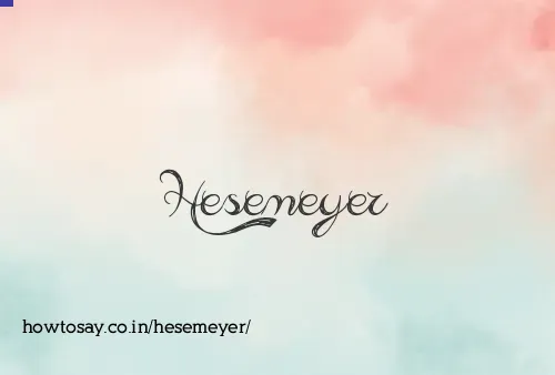 Hesemeyer