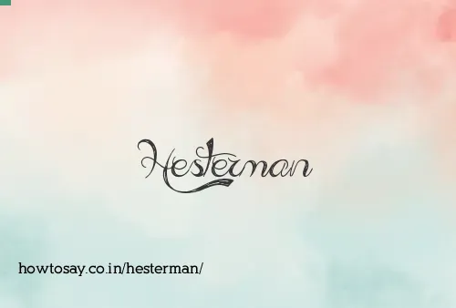 Hesterman