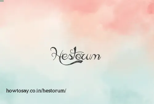 Hestorum