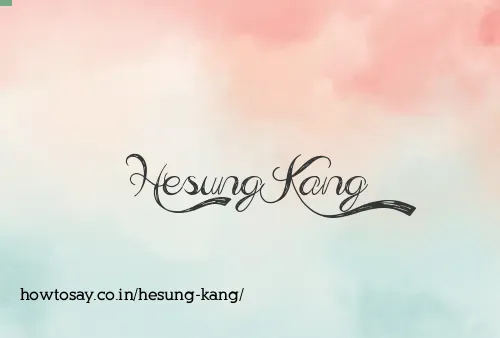 Hesung Kang