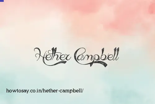 Hether Campbell
