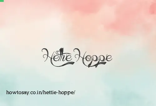 Hettie Hoppe