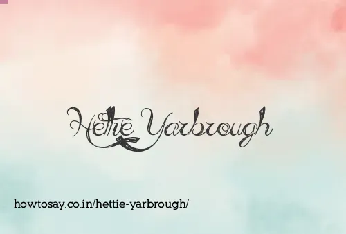 Hettie Yarbrough