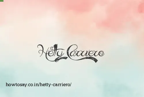 Hetty Carriero