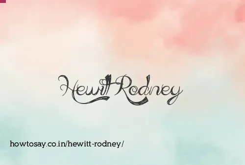 Hewitt Rodney