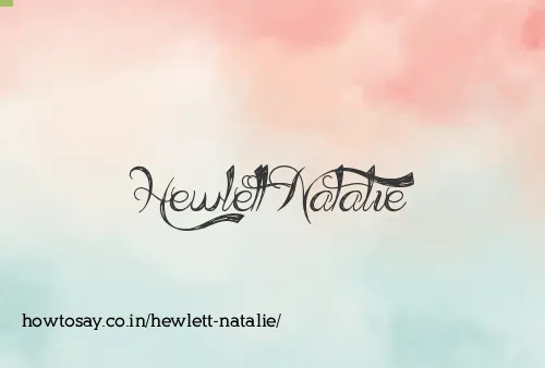 Hewlett Natalie