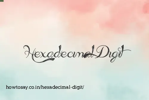 Hexadecimal Digit