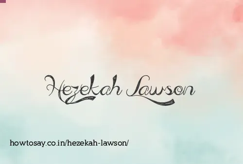Hezekah Lawson