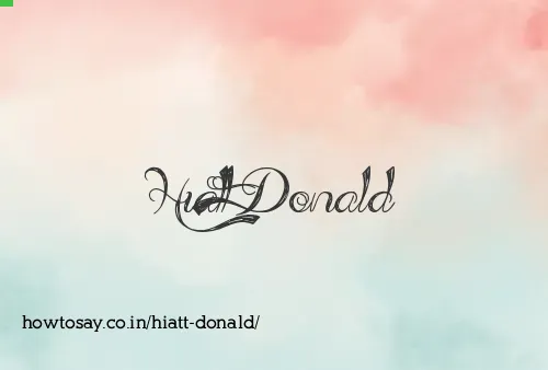 Hiatt Donald