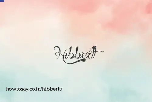 Hibbertt