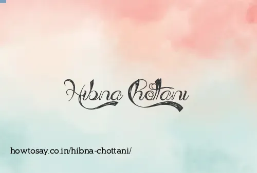 Hibna Chottani