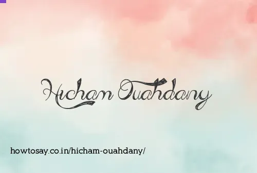 Hicham Ouahdany