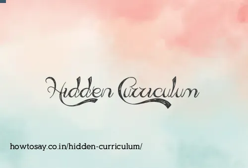 Hidden Curriculum