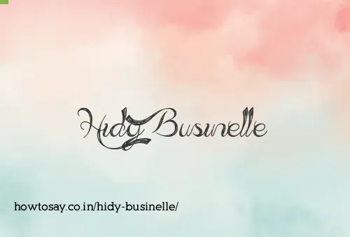 Hidy Businelle