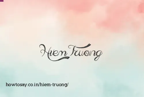 Hiem Truong
