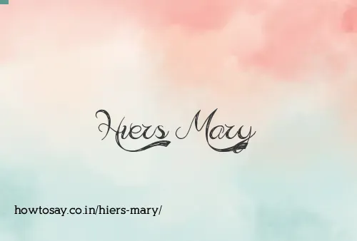 Hiers Mary