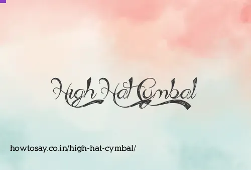 High Hat Cymbal