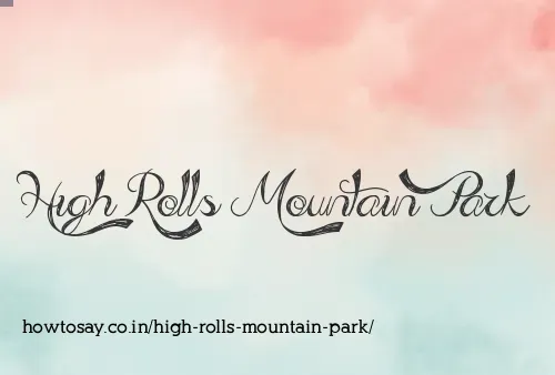 High Rolls Mountain Park