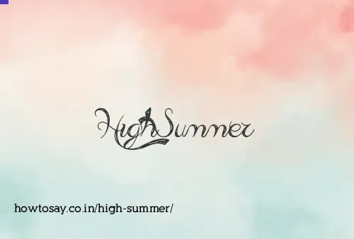 High Summer
