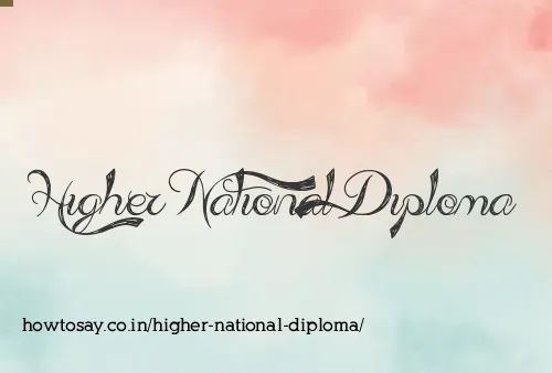 Higher National Diploma