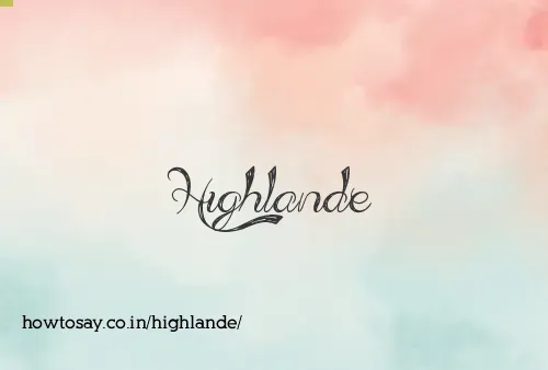 Highlande