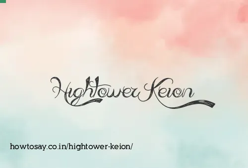Hightower Keion