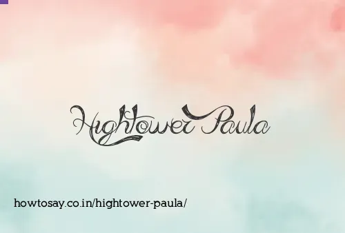 Hightower Paula