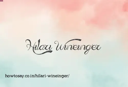 Hilari Wineinger