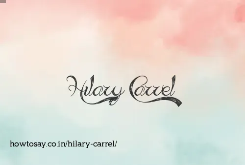 Hilary Carrel