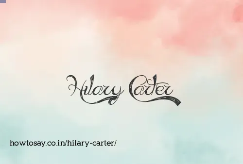 Hilary Carter