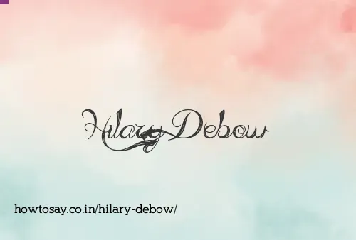 Hilary Debow