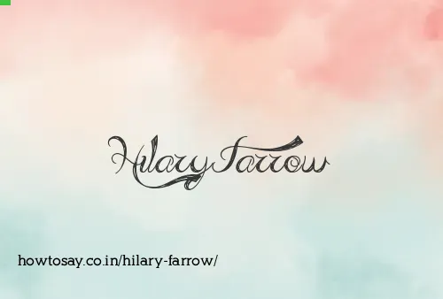 Hilary Farrow
