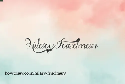 Hilary Friedman