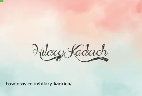 Hilary Kadrich