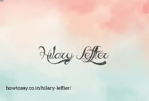 Hilary Leffler