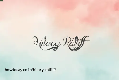 Hilary Ratliff