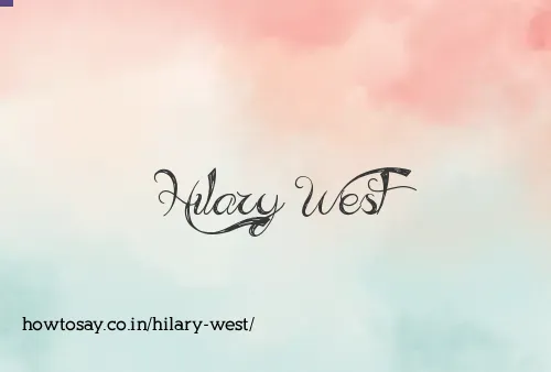 Hilary West