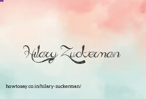 Hilary Zuckerman