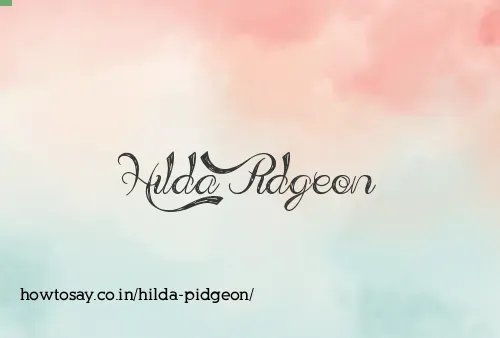 Hilda Pidgeon